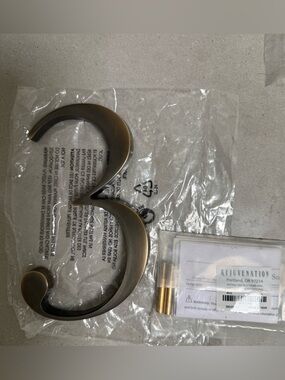 Rejuvenation 6” House Number '3' in Burnished Antique